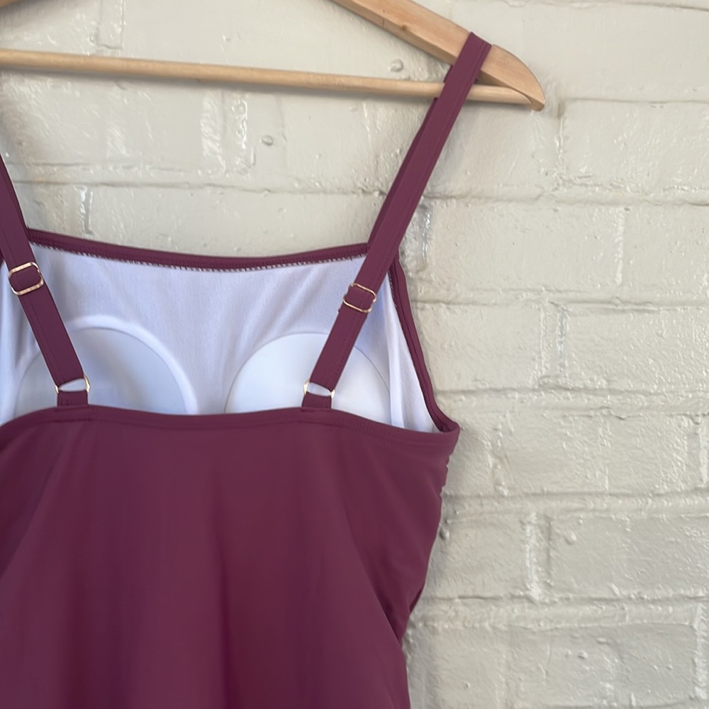 Catherine Malandrino Women’s Plum One Piece Bathing Suit - Picture 7 of 7